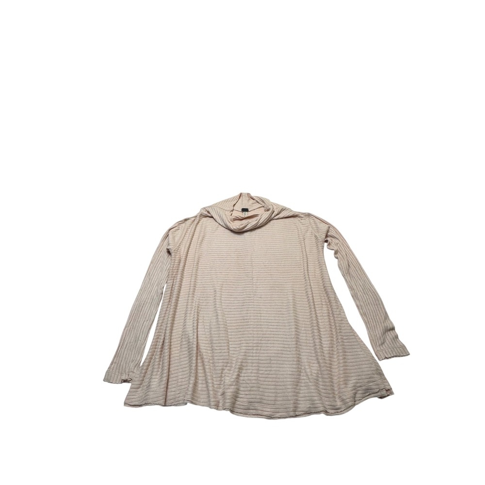We The Free Free People Lover Pink Peach Ribbed Cowl Neck Tunic Top XS Open Back - Picture 2 of 8